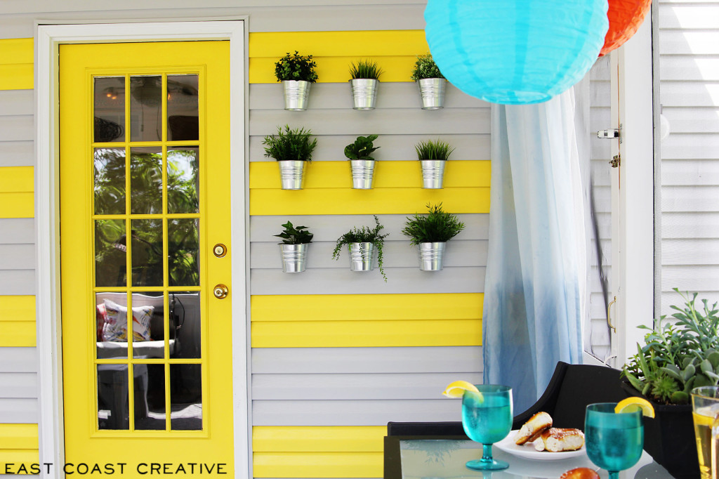 yellow painted door