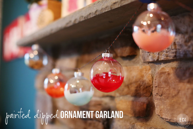 DIY ornament garland