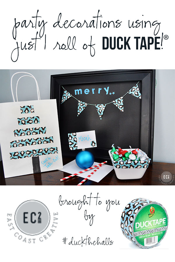 Decorate for a party using just 1 Roll of Duck Brand® Tape: Cookies & Carols