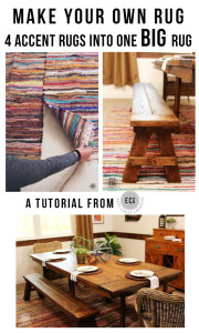 How To Make Your Own Rug from Smaller Rugs | East Coast Creative
