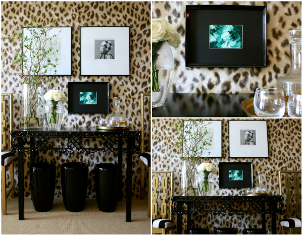 Chain link chairs, elegant console and DIY art (3)