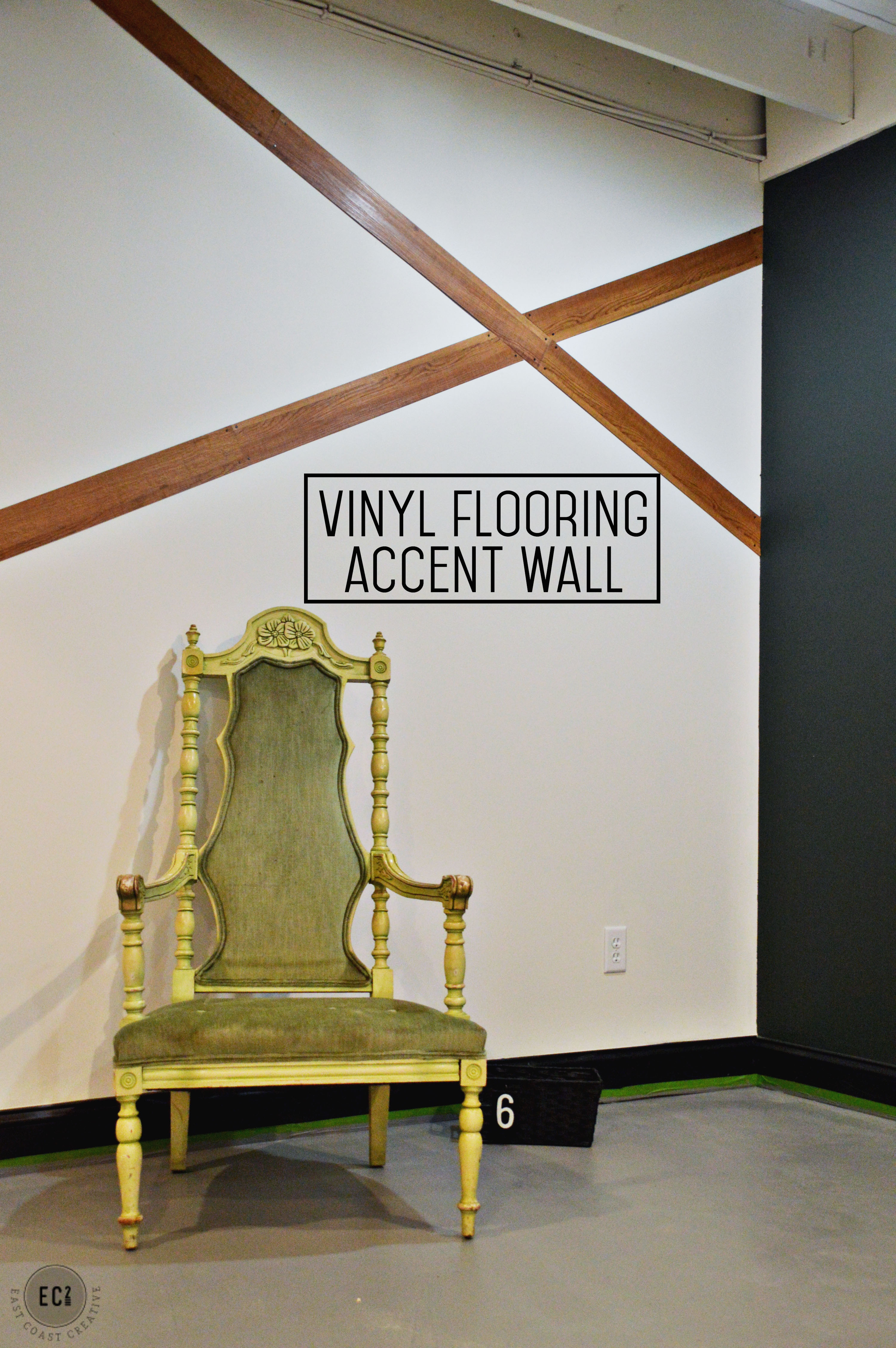 Modern Accent Wall Using Vinyl Flooring, How To Use Vinyl Flooring On Walls