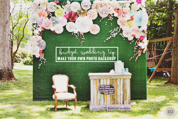 DIY Photo Booth Backdrop – “Knock It Off!” Wedding