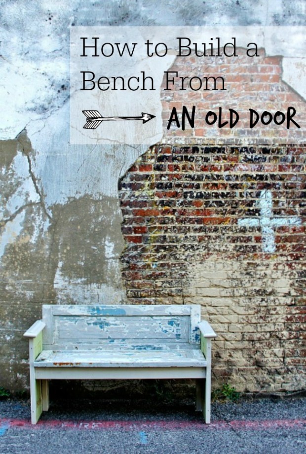 how-to-build-a-bench-from-old-door