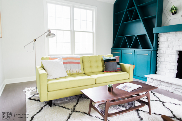 Mid Century Furniture Living Room Makeover East Coast Creative 4